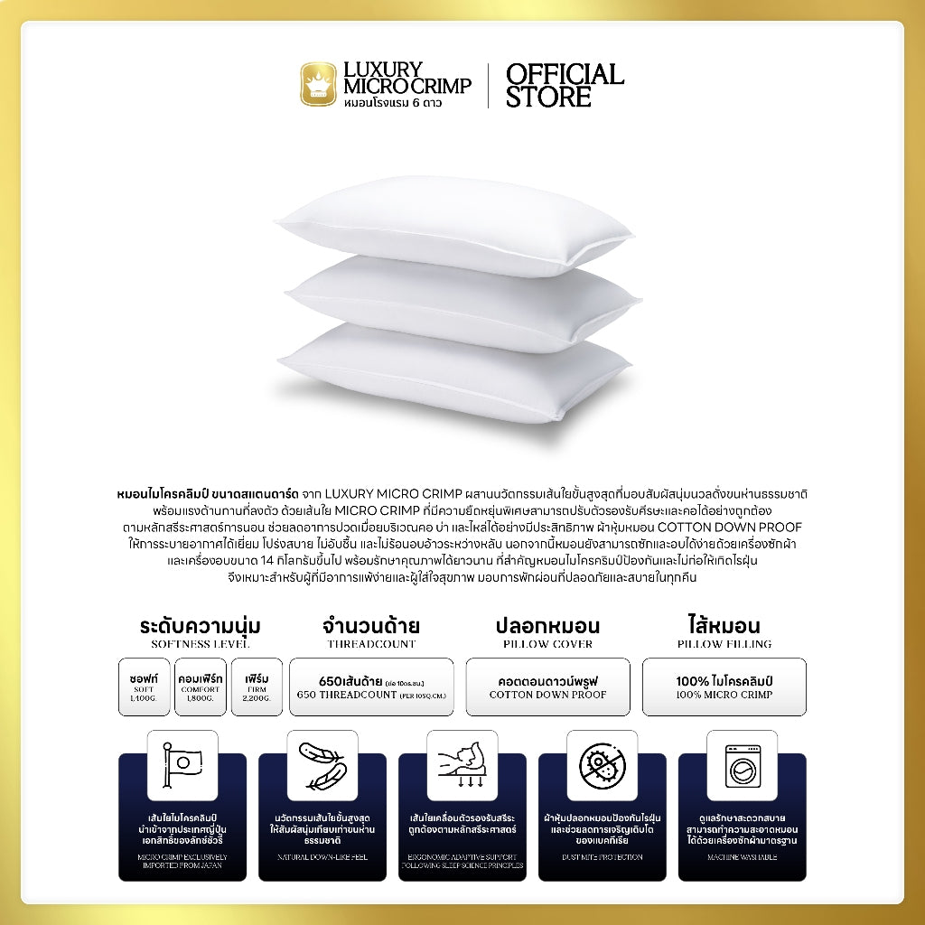 HOTEL SIGNATURE SET 1.1 (เซ็ตโรงแรมซิกเนเจอร์ไมโครคลิมป์ ขนาดสแตนดาร์ด)